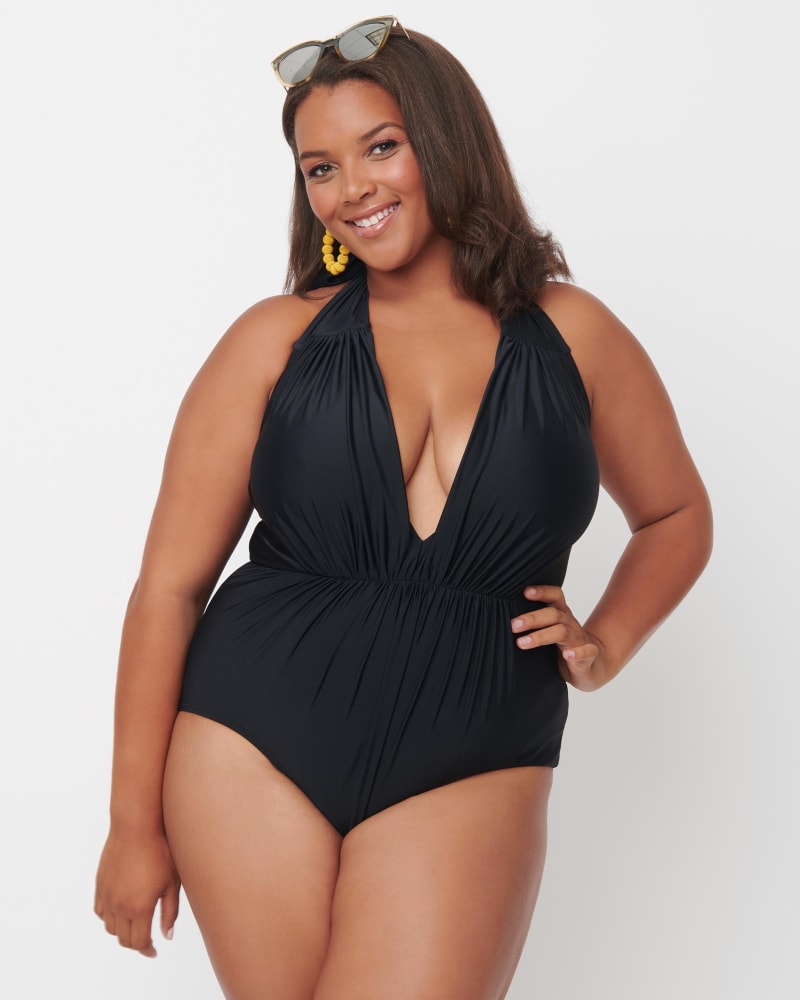Vintage black hotsell one piece swimsuit